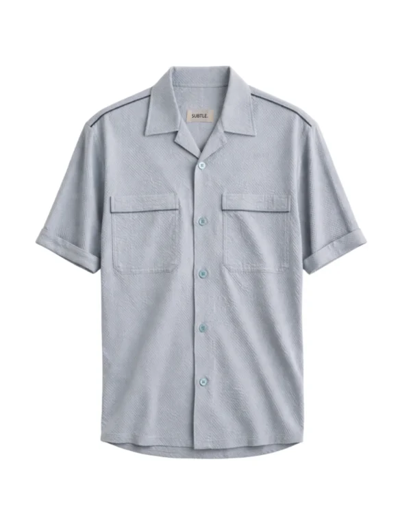 Grey Reflective Bowling Shirt