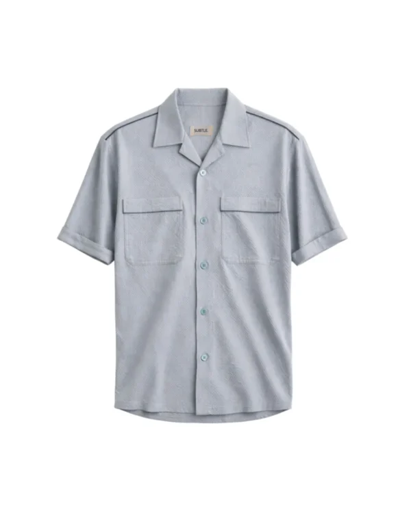 Grey Reflective Bowling Shirt