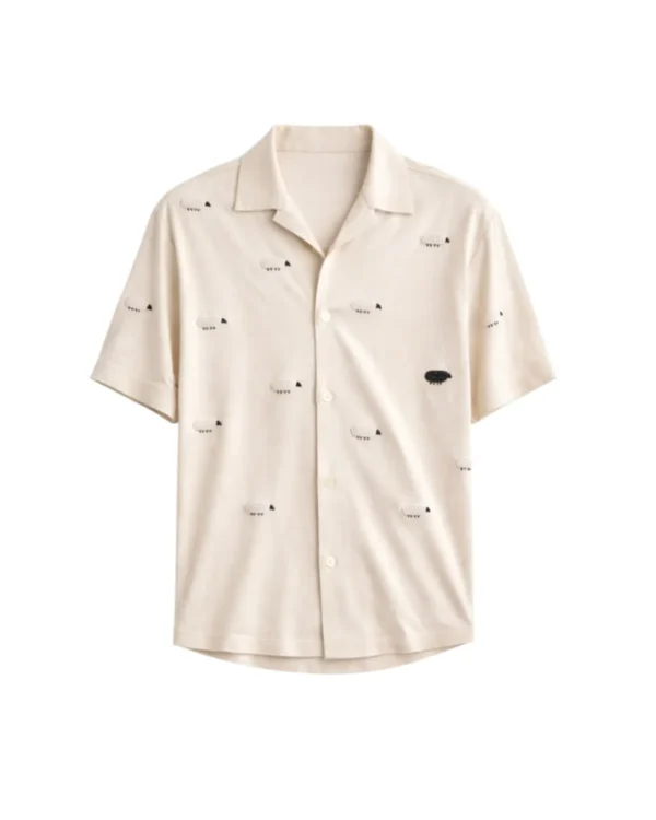 Black Shawn Raw Suede Shirt