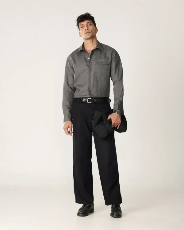 Concrete Linen Utility Shirt